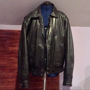 Wilsons Leather Black Bomber Jacket